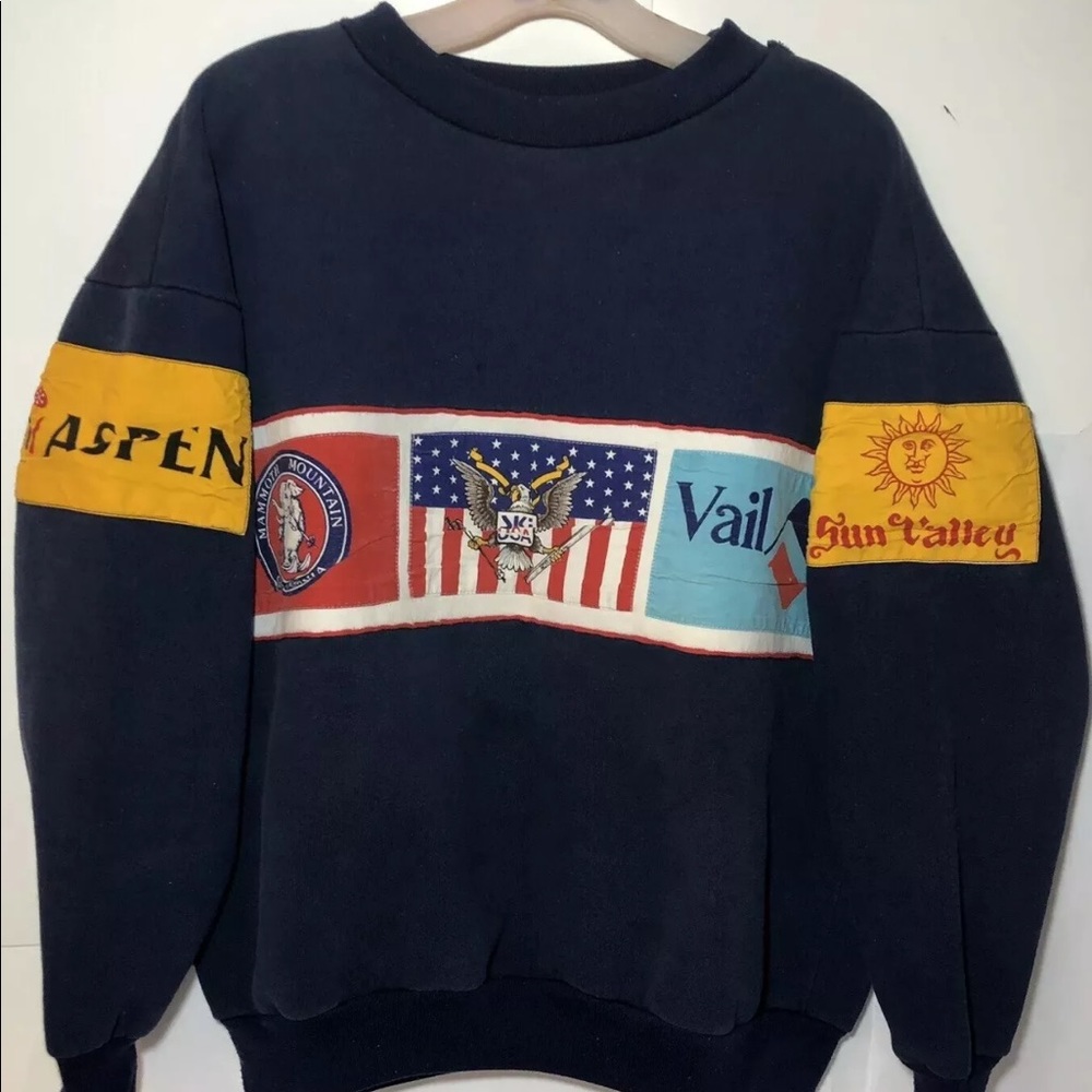 Vintage Rare Vail, Mammoth, Sweatshirt Pullover